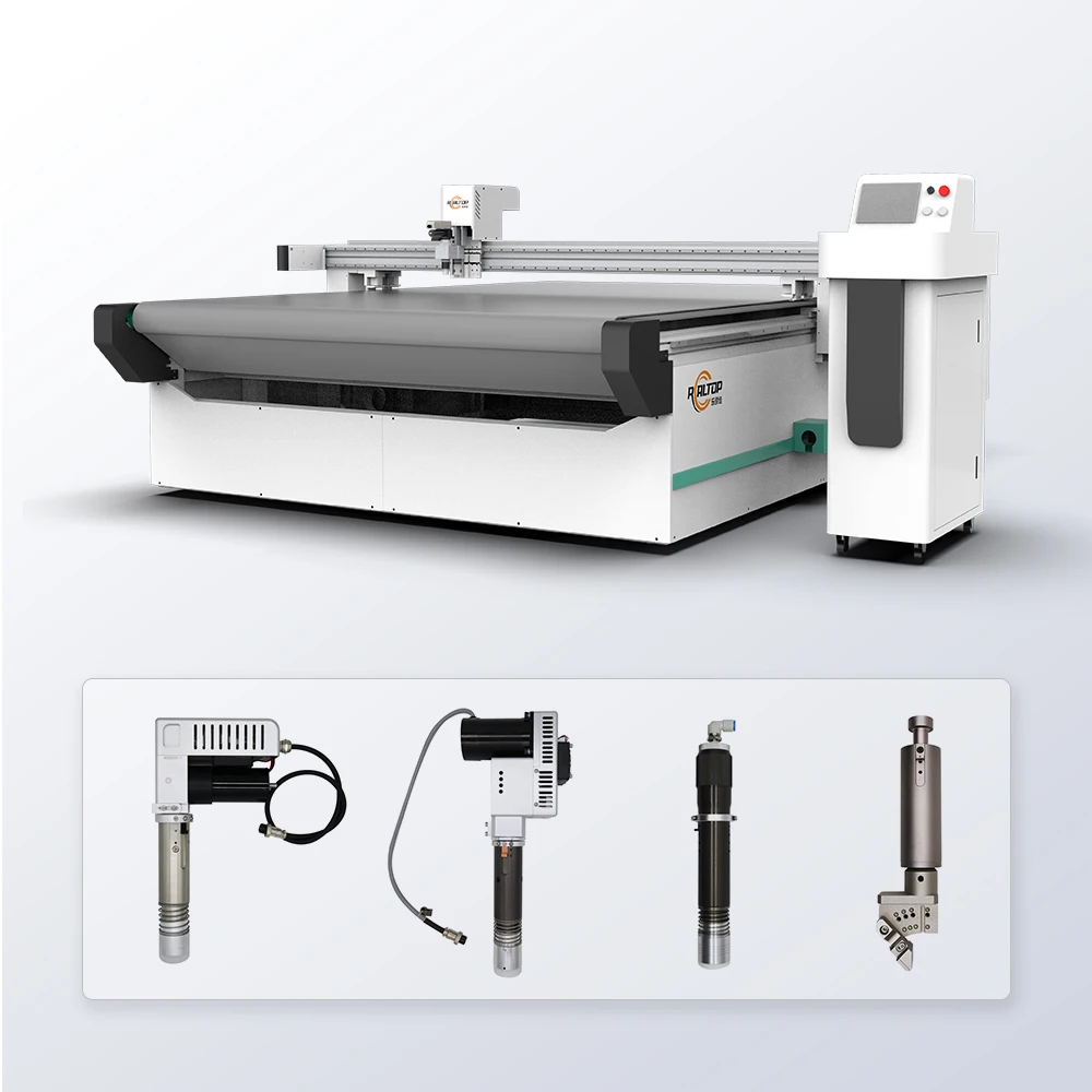 H66ac68f5cef14dbfad4322c44ad50ba5D.webp 2026 Automated Oscillating Knife Cutter Fast Accurate Fabric Cutting - Image 1