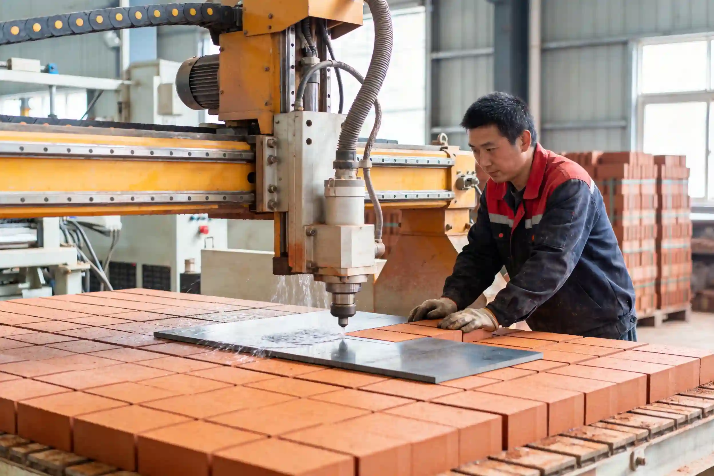 Waterjet CNC for thick composites Waterjet cutting composite laminate