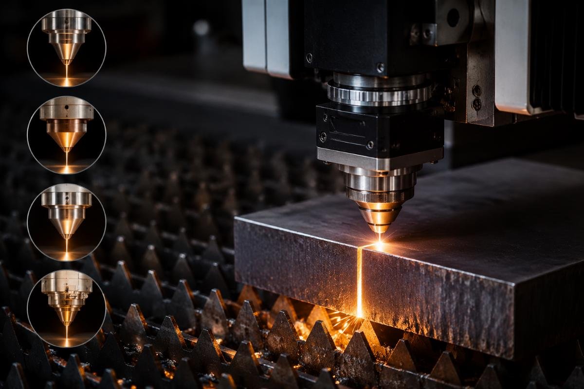 Different blade types for thick material cutting validation