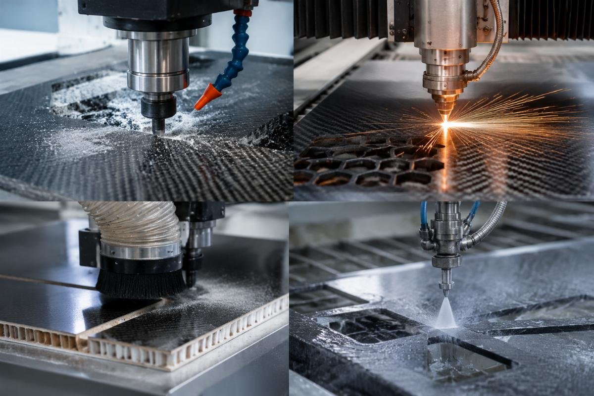 Comparison of CNC machine types for composites