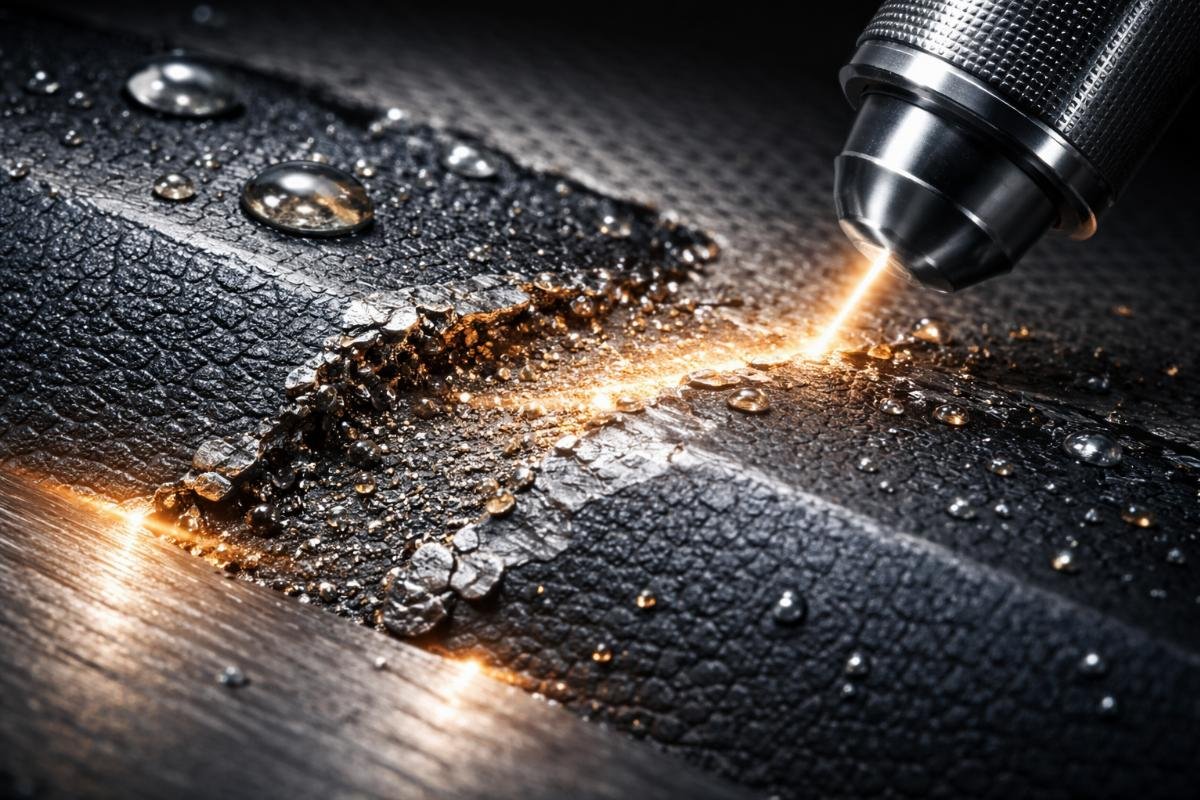 Anti-stick coating microscopic view