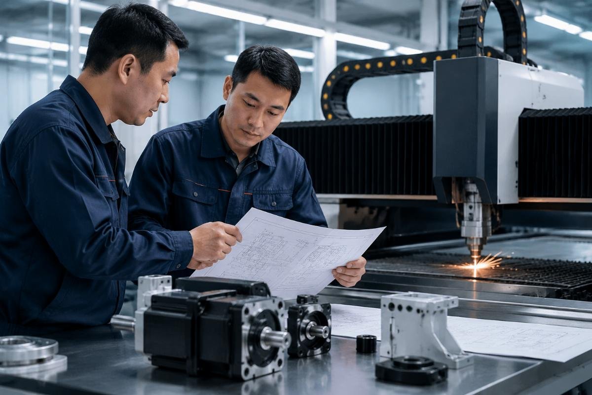 Equipment manufacturer specifying servo motor performance requirements