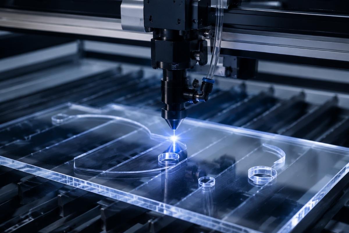 Laser cutting acrylic sheets