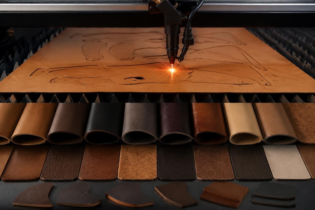 Leather material types and cutting compatibility