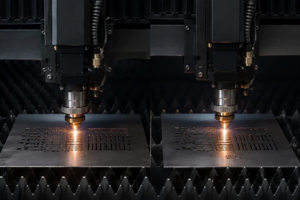 Precision comparison between servo and stepper motors in small-font cutting