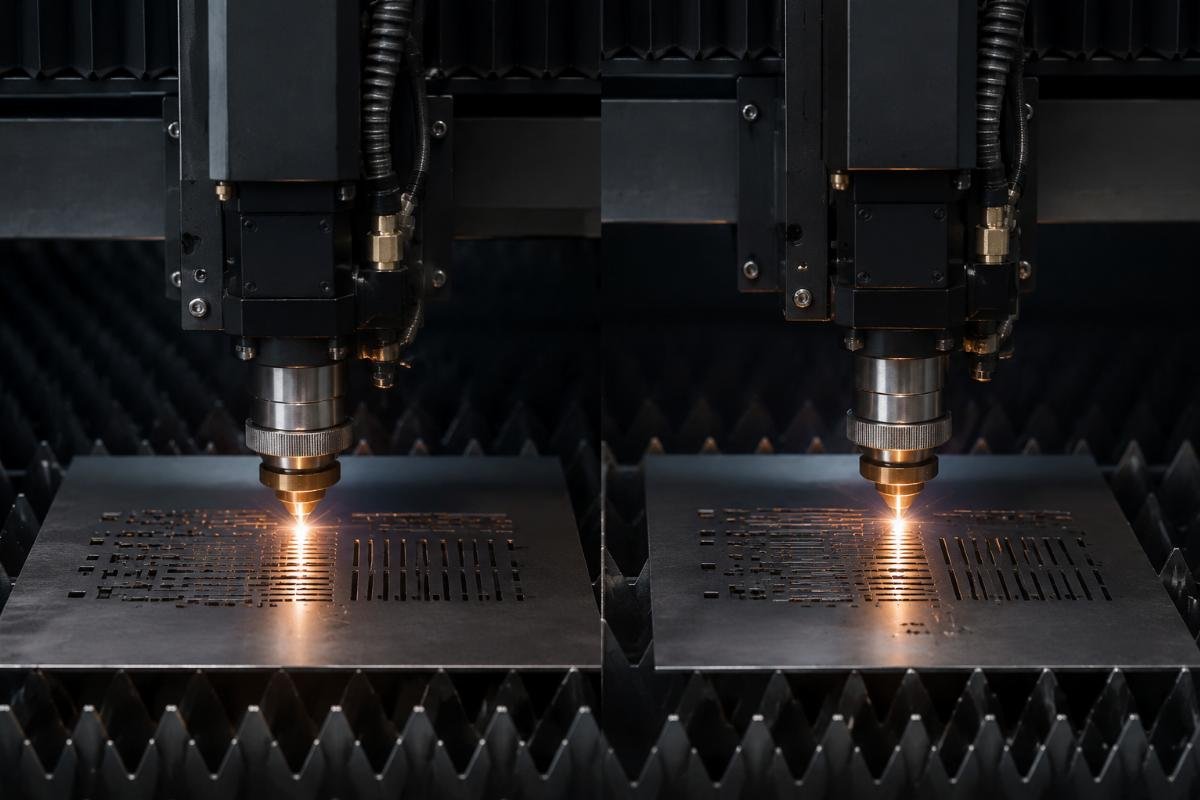 Precision comparison between servo and stepper motors in small-font cutting