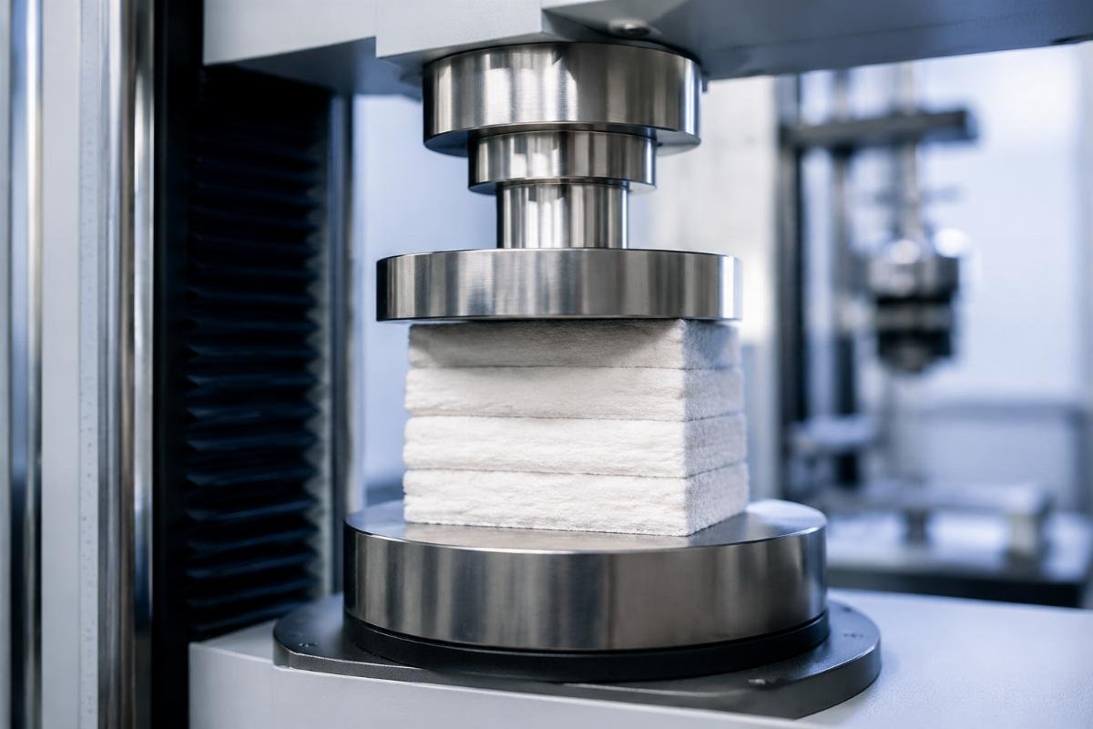 material compression recovery test