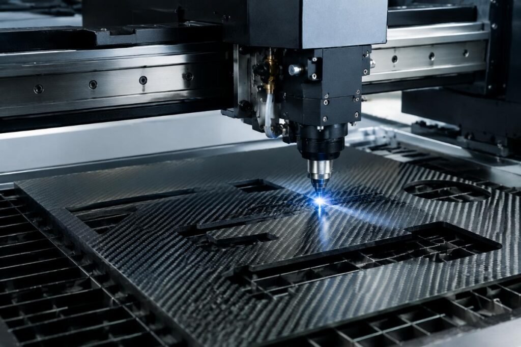 CNC machines cutting composite materials