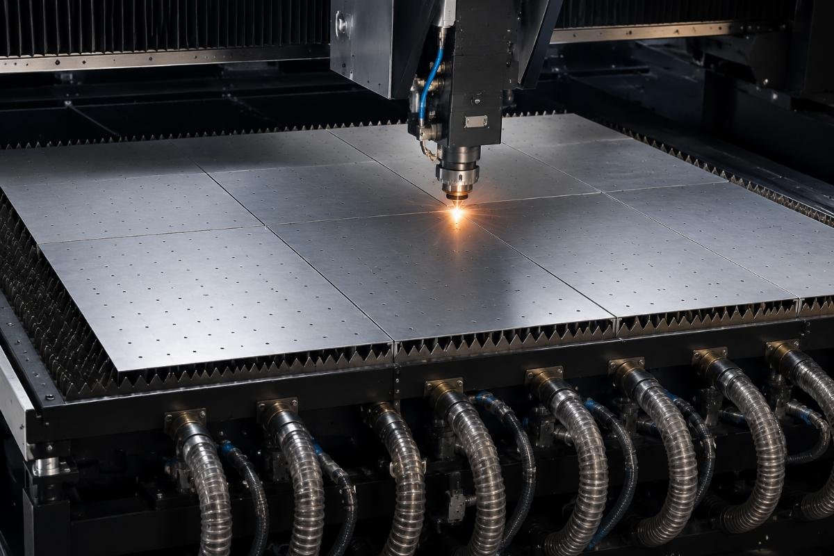 segmented vacuum zone layout on cutting bed