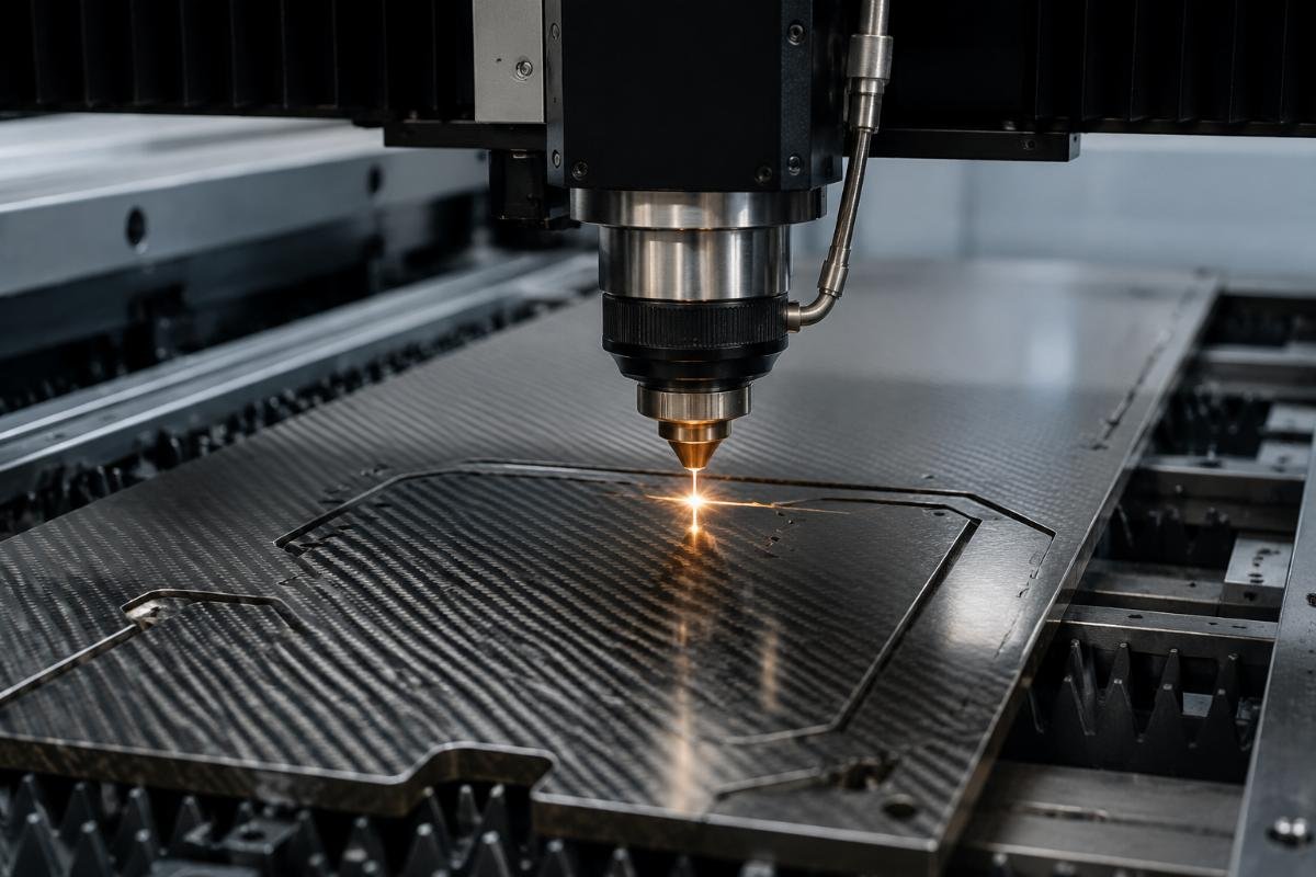 CNC cutting machine testing setup