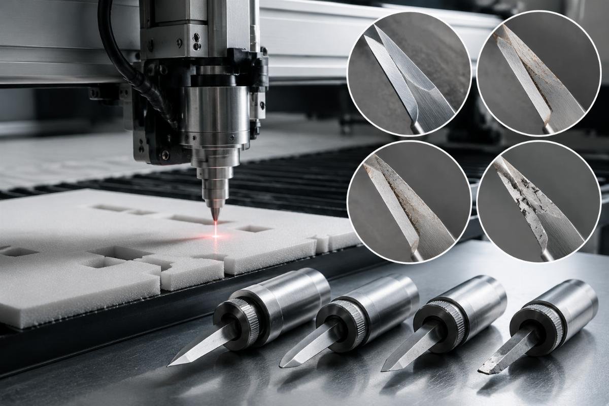 Blade inspection checklist for foamed PVC cutting