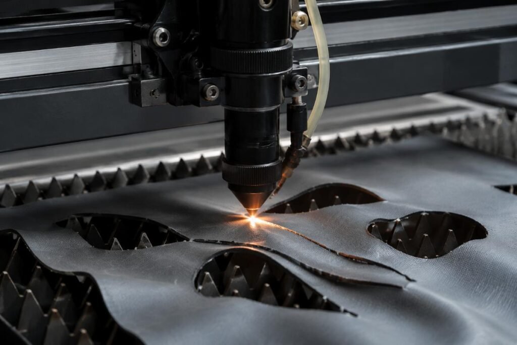 Existing CNC cutter producing uneven cuts on new flexible material stock