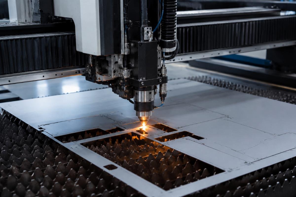 A CNC cutter running die-free cutting operations for custom packaging prototype orders