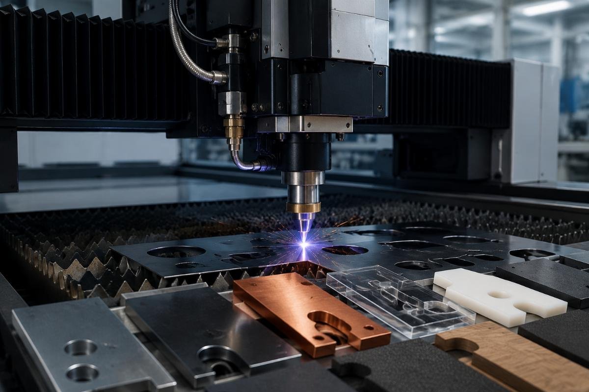 CNC cutter sourcing terms checklist New CNC cutter being tested for multi-material cutting performance