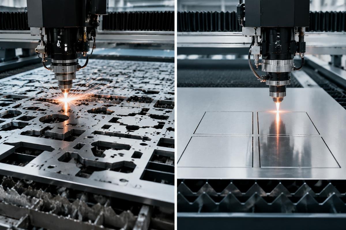 A side-by-side comparison of a generic overloaded RFQ and a concise, targeted RFQ for flexible material cutting