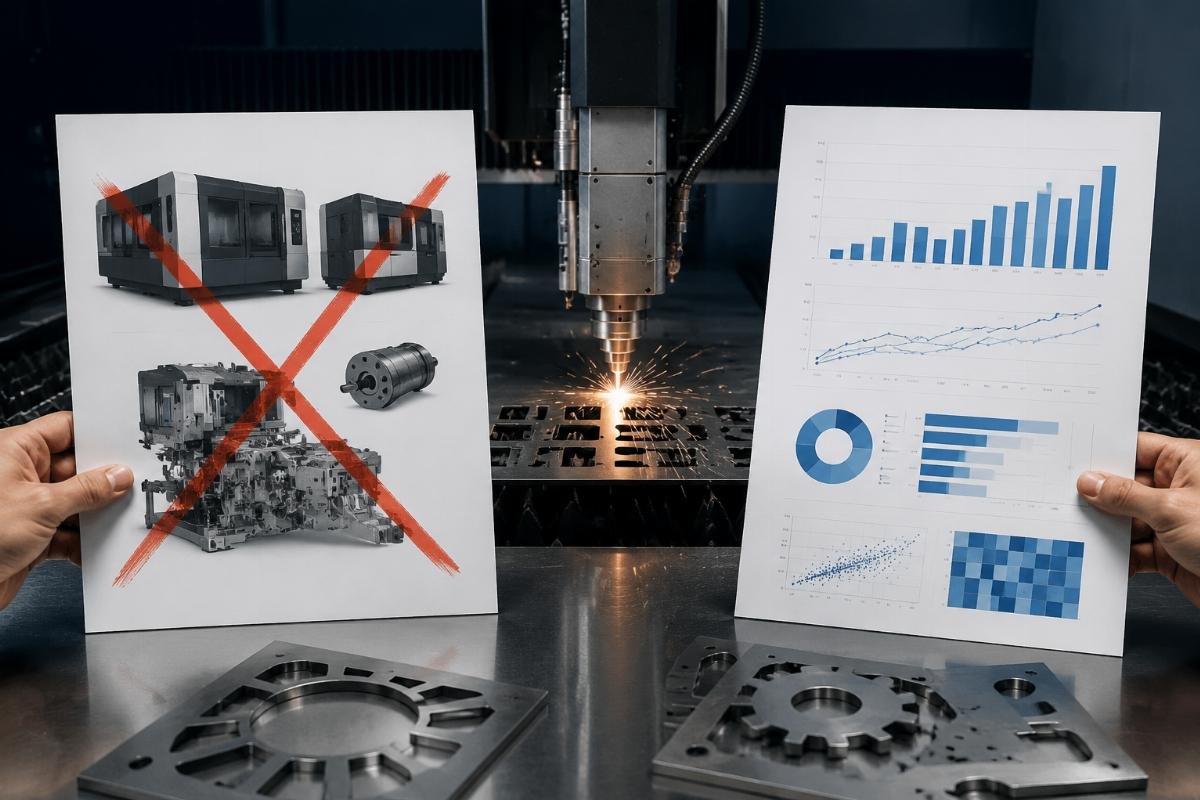 Data vs feature focused CNC upgrade proposals A side-by-side comparison of a rejected upgrade proposal and an approved, data-focused document