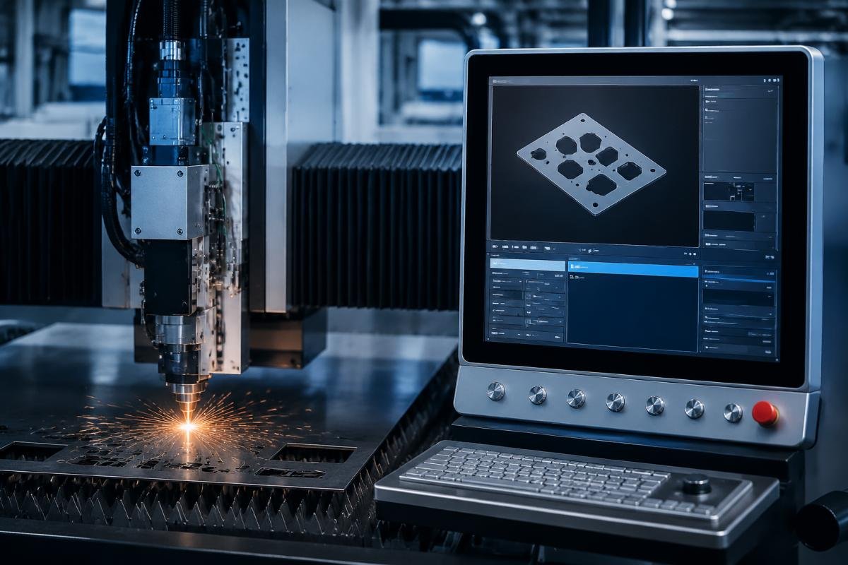 Multi-language CNC cutting software for global markets Multi-language CNC software interface showing configuration options