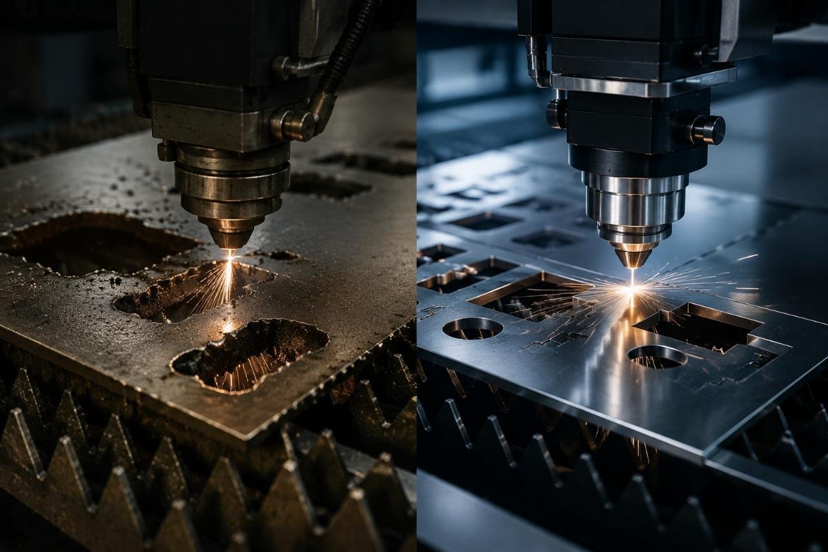 A side-by-side comparison of a rejected generic RFP and a winning segmented RFP for CNC cutting machine bids